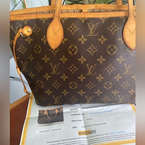 Louis Vuitton Neverfull PM with Certificate of Authenticity - Picture 12 of 13